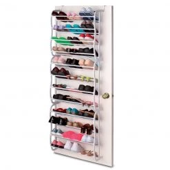 Crazy Crazy & More Crazy Deals Over The Door 36 Pair Shoe Holder Organiser Hanging Shelf Shoe Rack Home & Garden