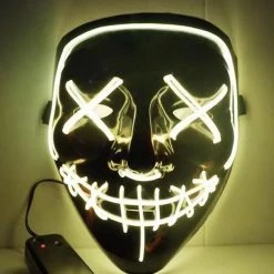 FB Market Place LED Halloween Purge Mask Costume Accessory