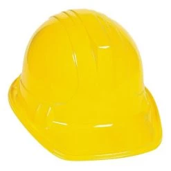Crazy Crazy & More Crazy Deals Yellow Construction Worker Builder Plastic Kids Hat Costume Accessories